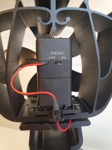 Solazone Wood Stove Fan Swing mechanism