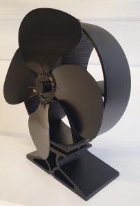 Solazone Wood Stove Fan side viewSolazone Wood Stove Fan side view