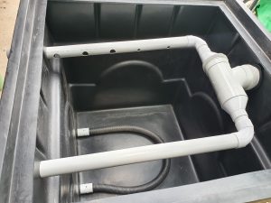 Inside GWS10 Greywater filter