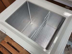 Inside Beier 170 litre 12-volt freezer
