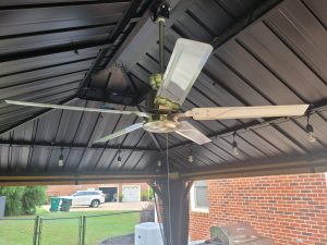 stainless steel solar ceiling fan