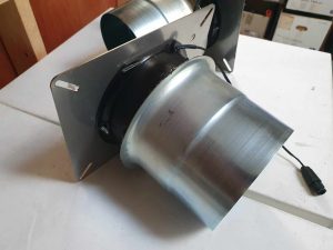 Solar sub-floor ventilator fan with flange