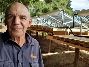 Installing Evacuated tube solar pool heating